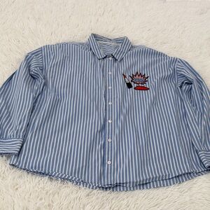 Olivers Blue and White Striped Button Down Shirt